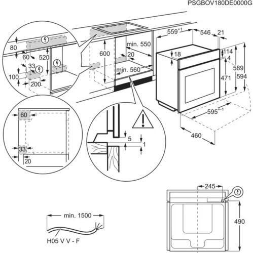 AEG BPE742380B Oven